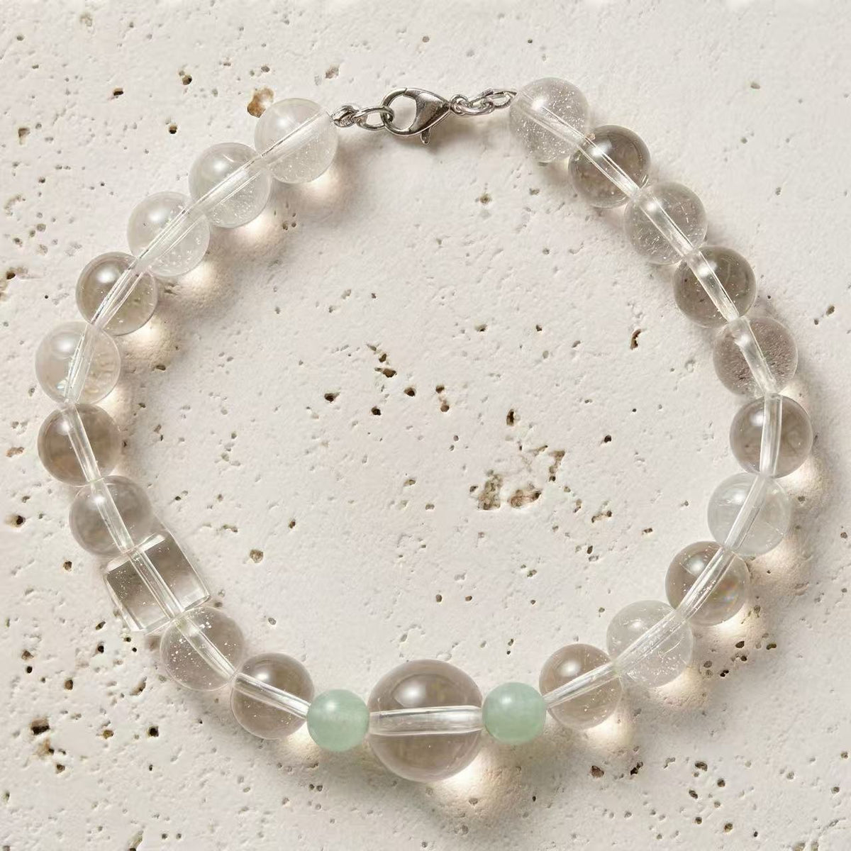 Pure White Heart Bond | Handmade Natural Crystal Bracelet