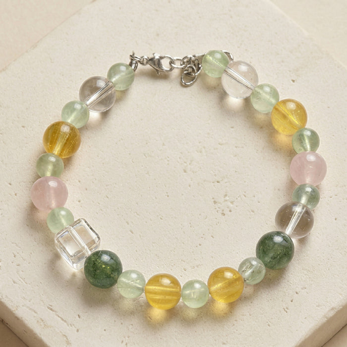 Clear Lime Dream | Handmade Natural Crystal Pet Necklace