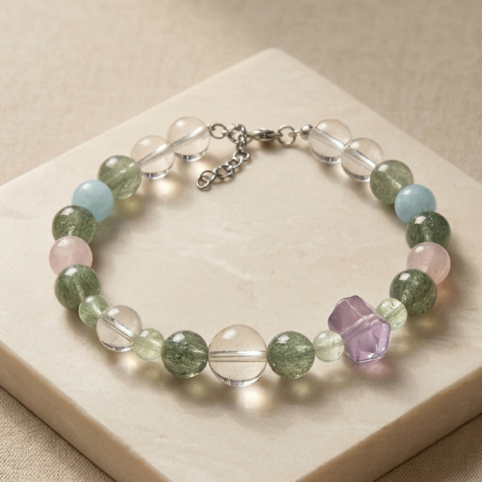 Purple Mist Heart Connection | Handmade Natural Crystal Pet Necklace