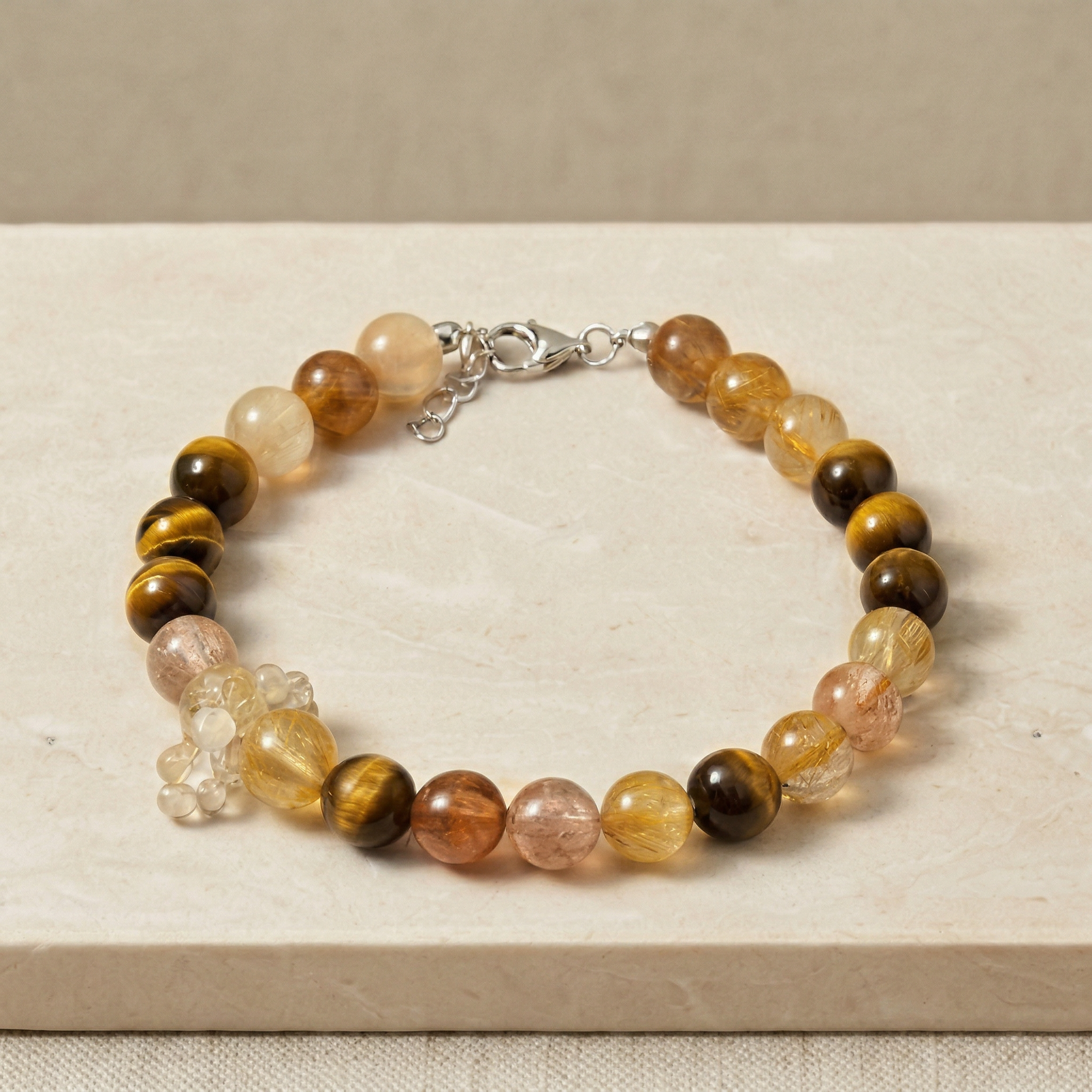 Golden Glow Companion | Handmade Natural Crystal Pet Necklace