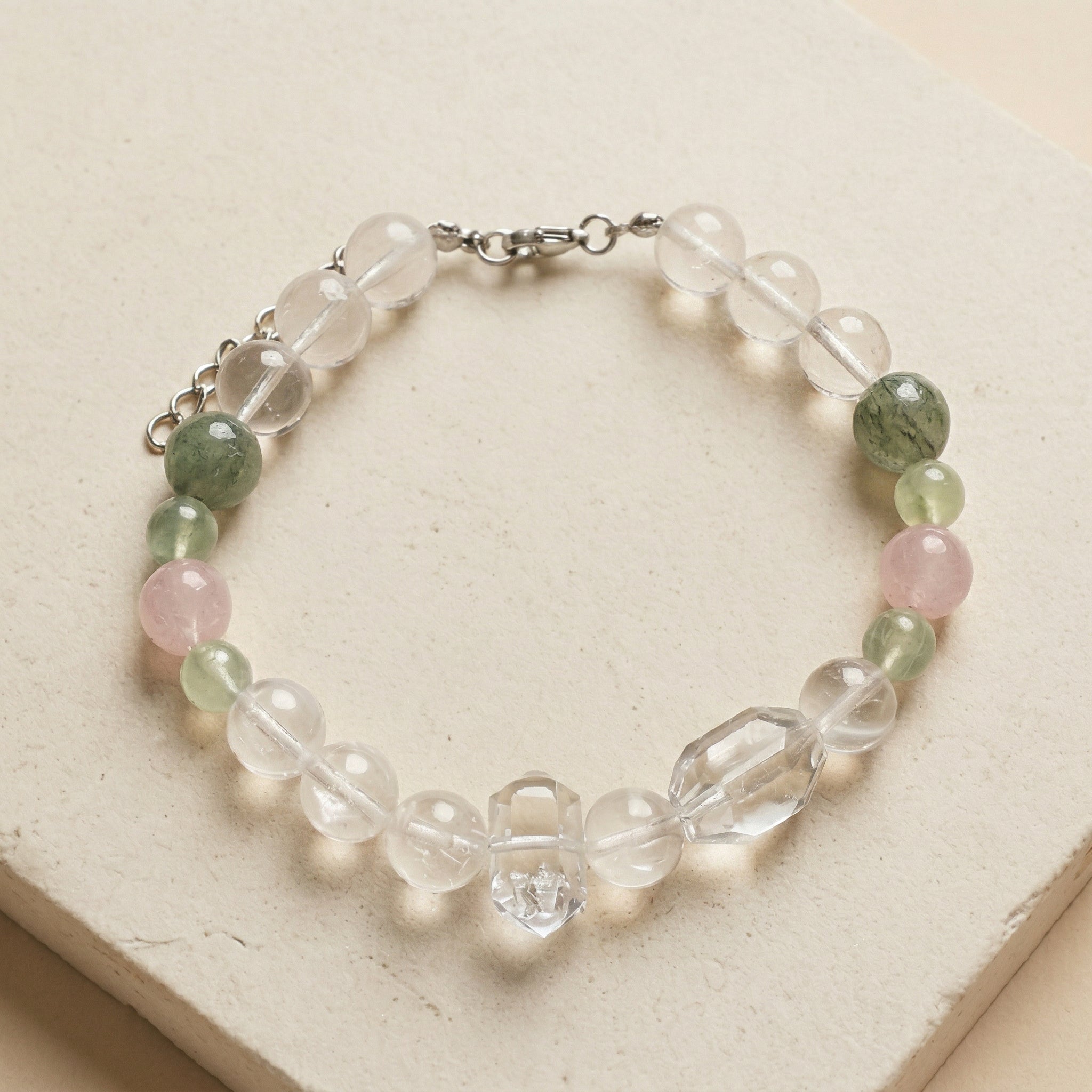 Clear Bridge of Hearts | Handmade Natural Crystal Pet Necklace
