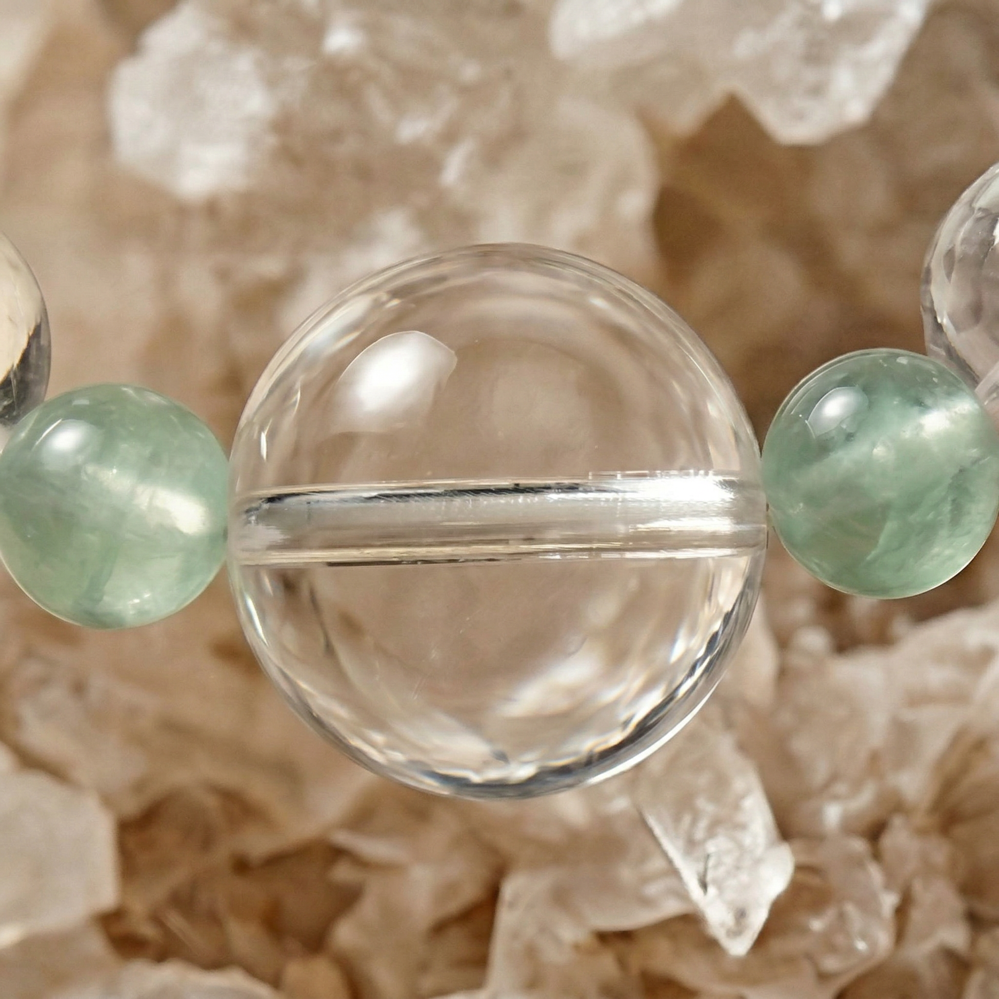 Pure White Heart Bond | Handmade Natural Crystal Pet Necklace