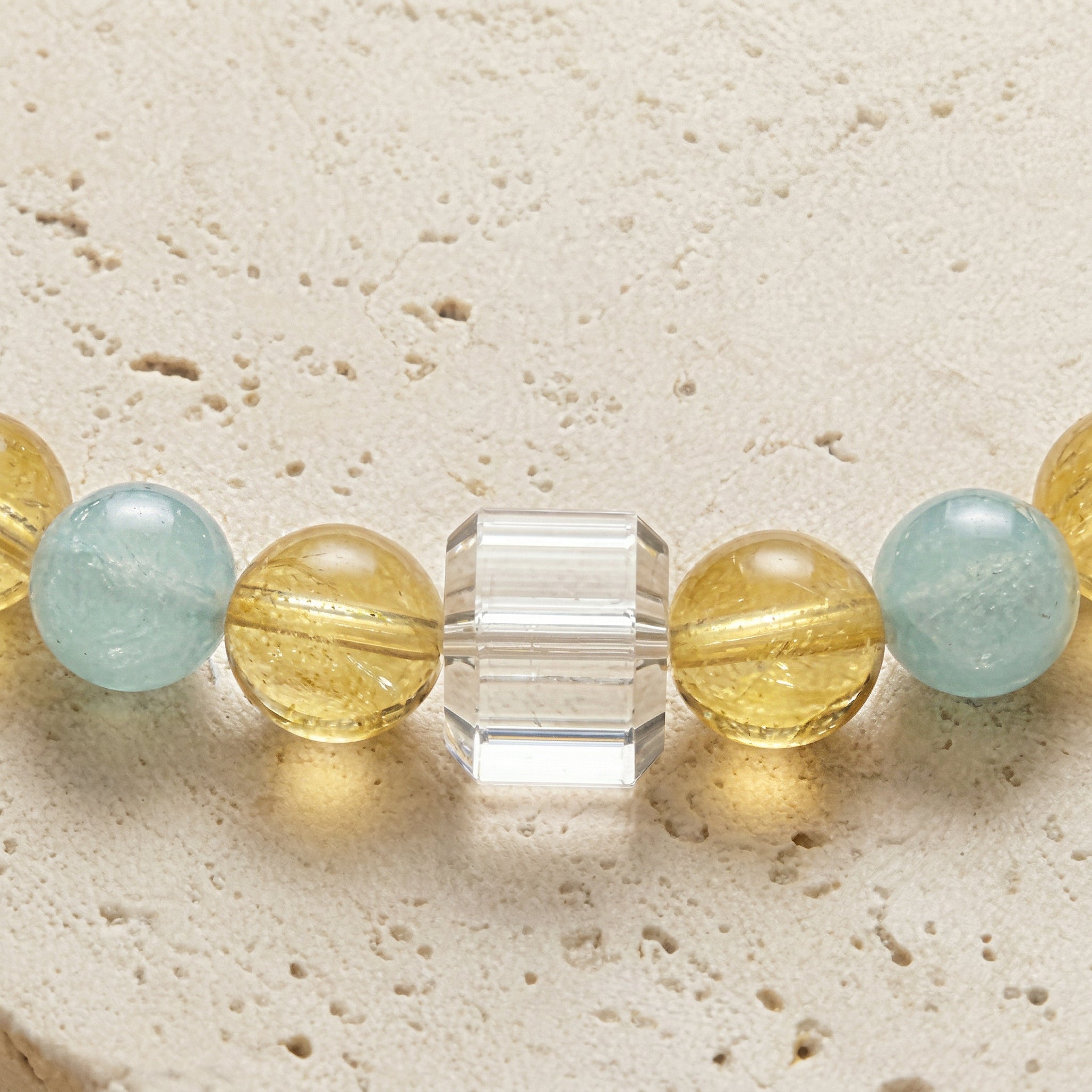 Clear Lime Guardian | Handmade Natural Crystal Pet Necklace