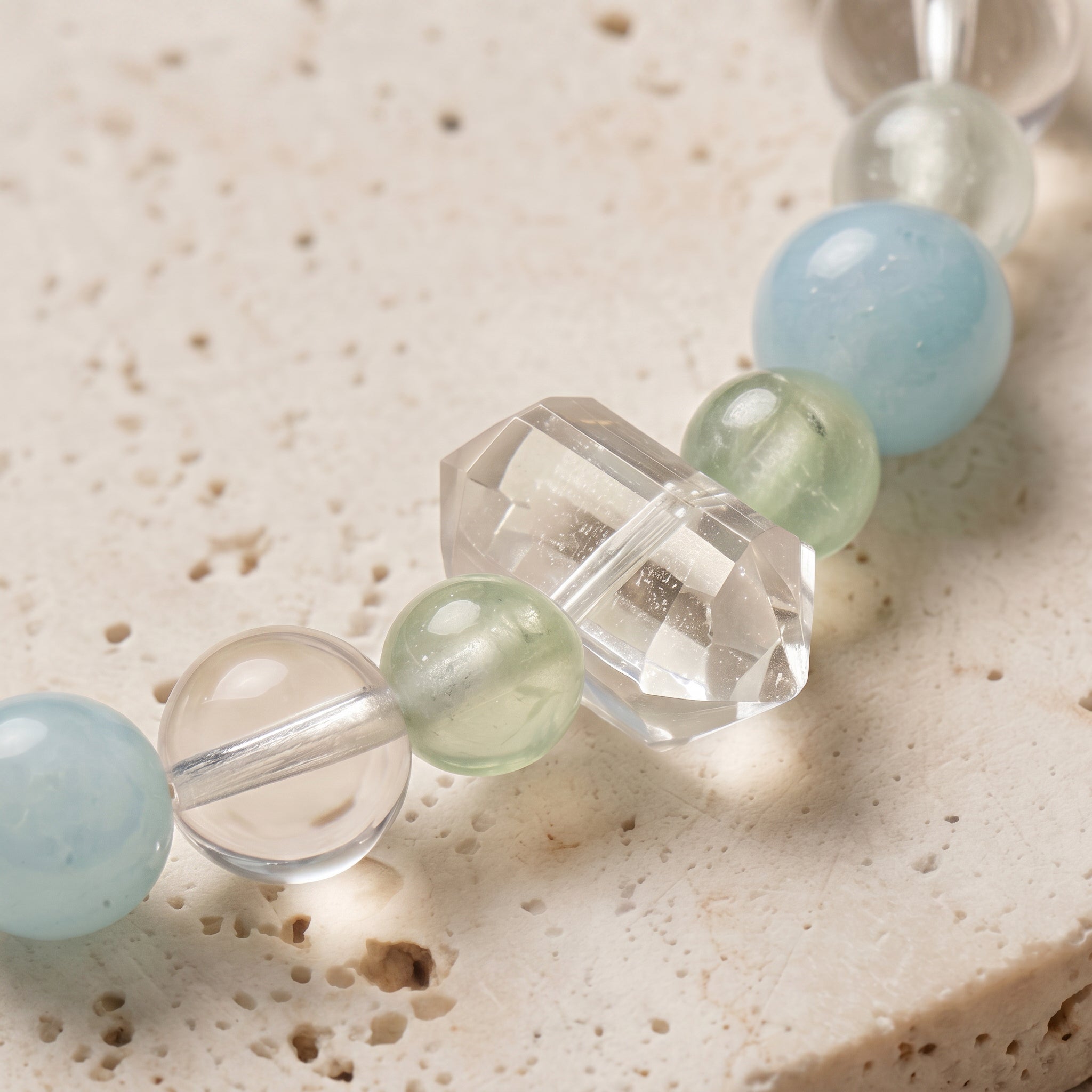 Blue Sky Heart Promise | Handmade Natural Crystal Pet Necklace