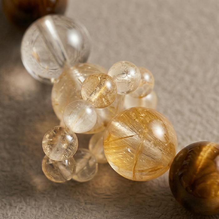 Golden Glow Companion | Handmade Natural Crystal Pet Necklace