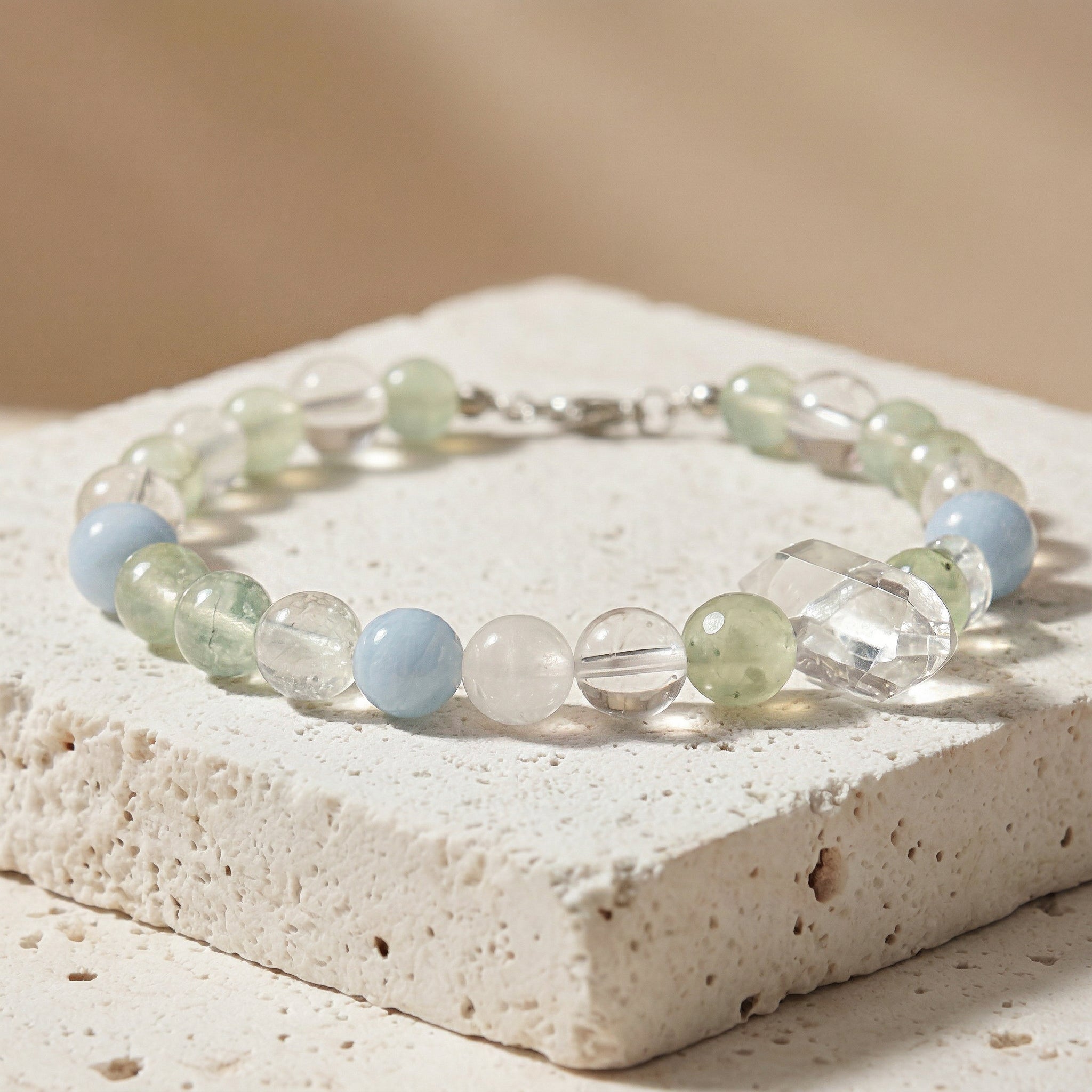 Blue Sky Heart Promise | Handmade Natural Crystal Pet Necklace