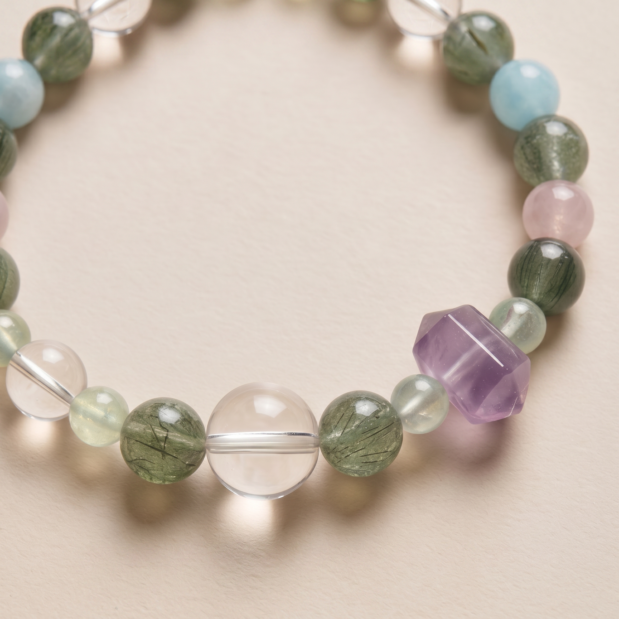 Purple Mist Heart Connection | Handmade Natural Crystal Pet Necklace