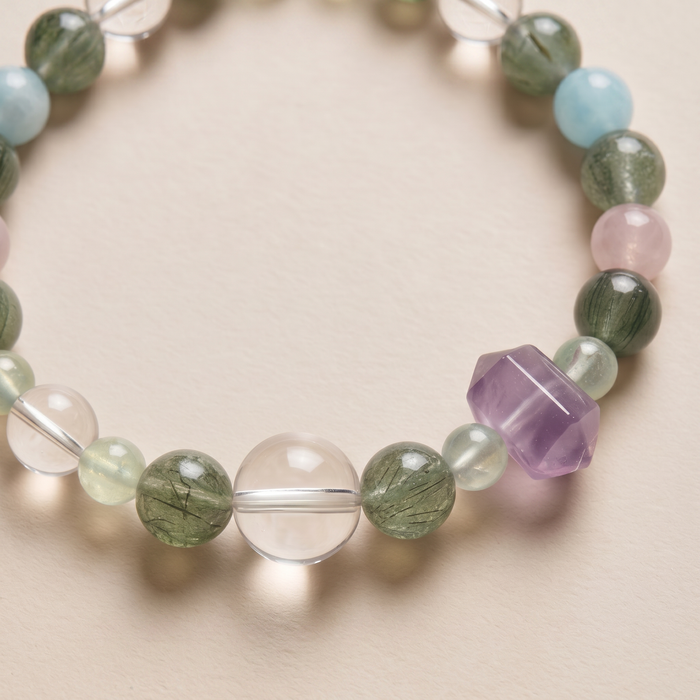 Purple Mist Heart Connection | Handmade Natural Crystal Pet Necklace