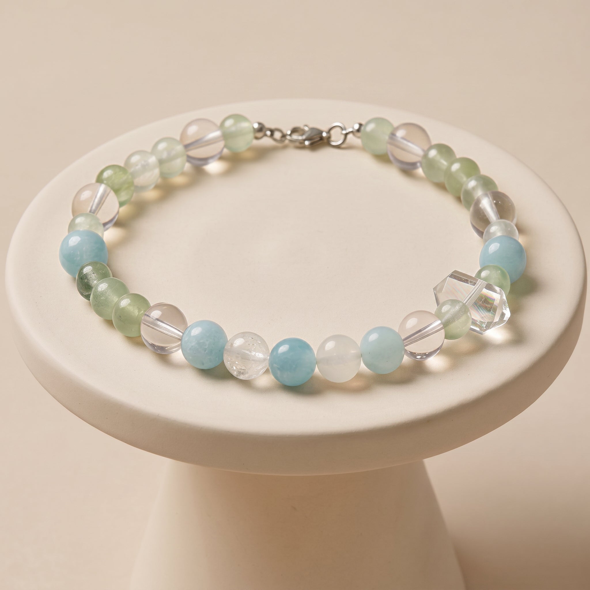 Blue Sky Heart Promise | Handmade Natural Crystal Pet Necklace