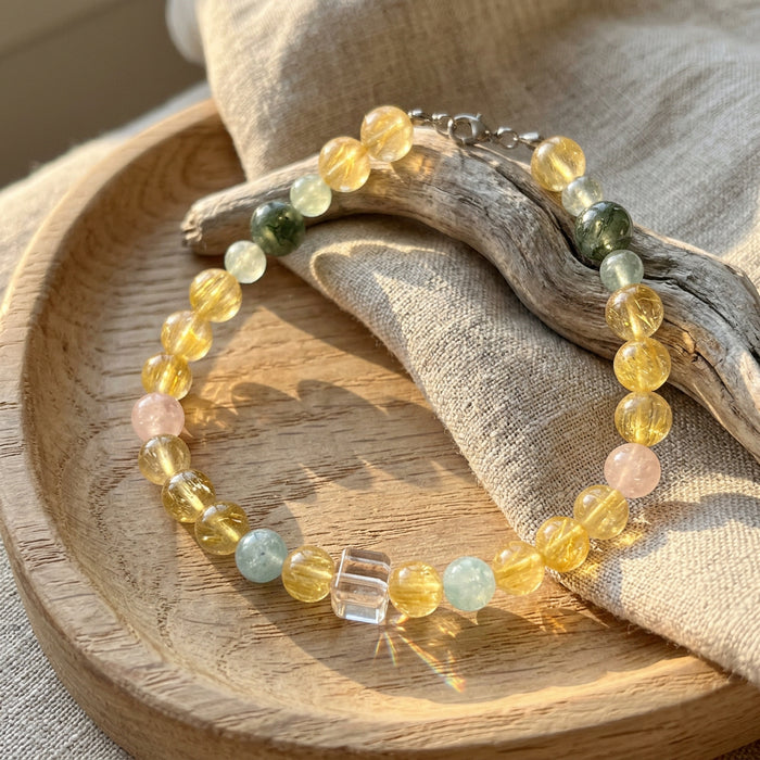 Clear Lime Guardian | Handmade Natural Crystal Pet Necklace