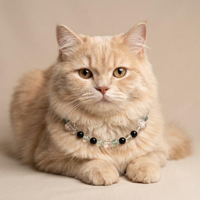 Azure Realm | Handmade Natural Crystal Pet Necklace