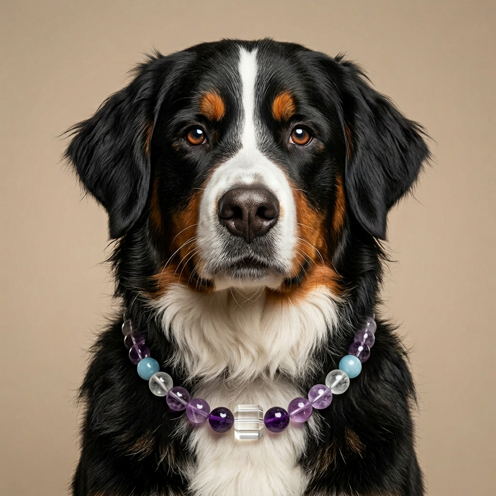 Misty Aqua | Handmade Natural Crystal Pet Necklace