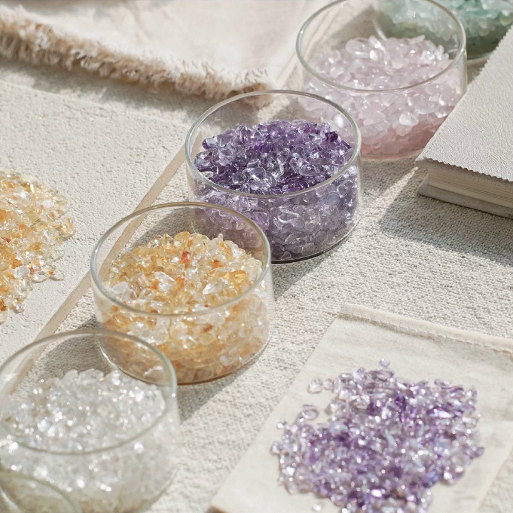 Natural Healing Crystal Chips for Home Harmony