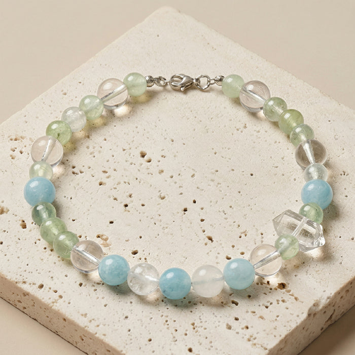 Blue Sky Heart Promise | Handmade Natural Crystal Pet Necklace