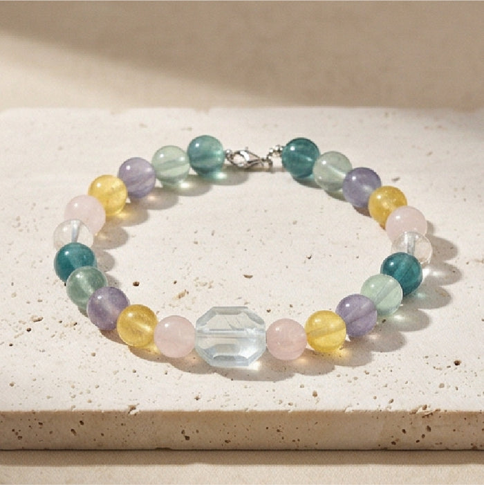 Rainbow Energy | Handmade Natural Crystal Pet Necklace