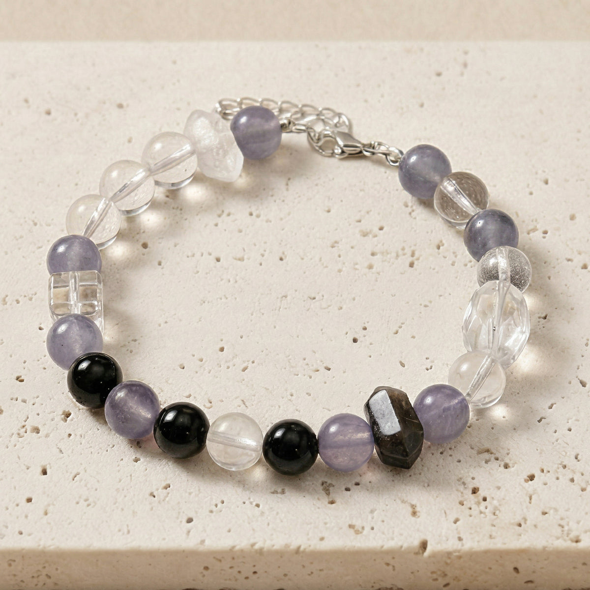 Violet Mist Guardian | Handmade Natural Crystal Bracelet