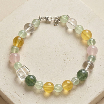 Clear Lime Dream | Handmade Natural Crystal Pet Necklace
