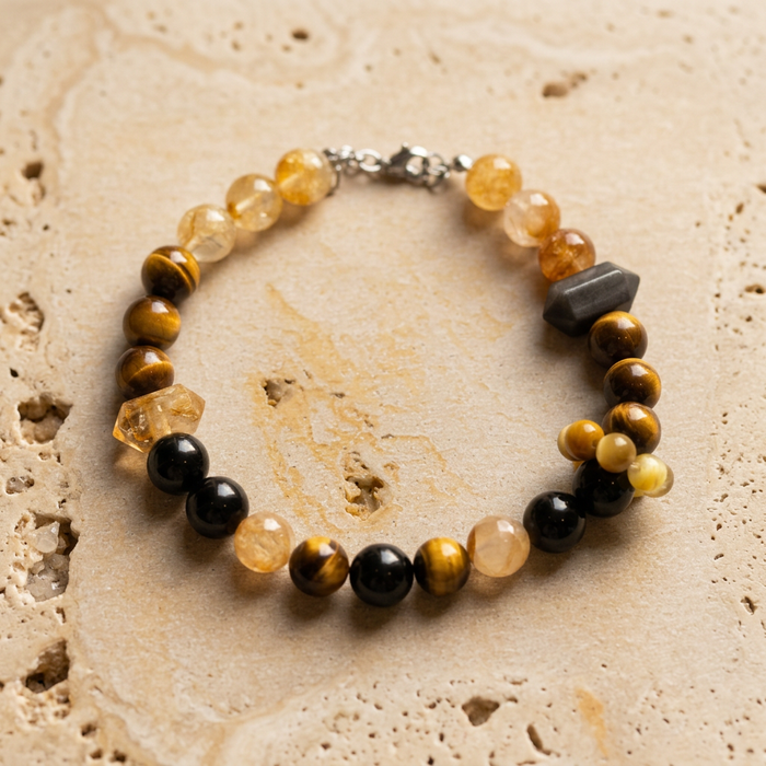 Golden Companion | Handmade Natural Crystal Pet Necklace
