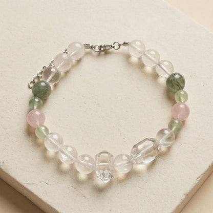 Clear Bridge of Hearts | Handmade Natural Crystal Pet Necklace