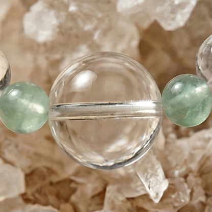 Pure White Heart Bond | Handmade Natural Crystal Pet Necklace