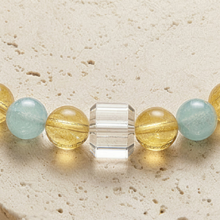 Clear Lime Guardian | Handmade Natural Crystal Pet Necklace