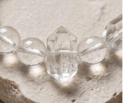 Clear Bridge of Hearts | Handmade Natural Crystal Pet Necklace