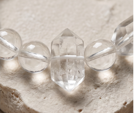Clear Bridge of Hearts | Handmade Natural Crystal Pet Necklace
