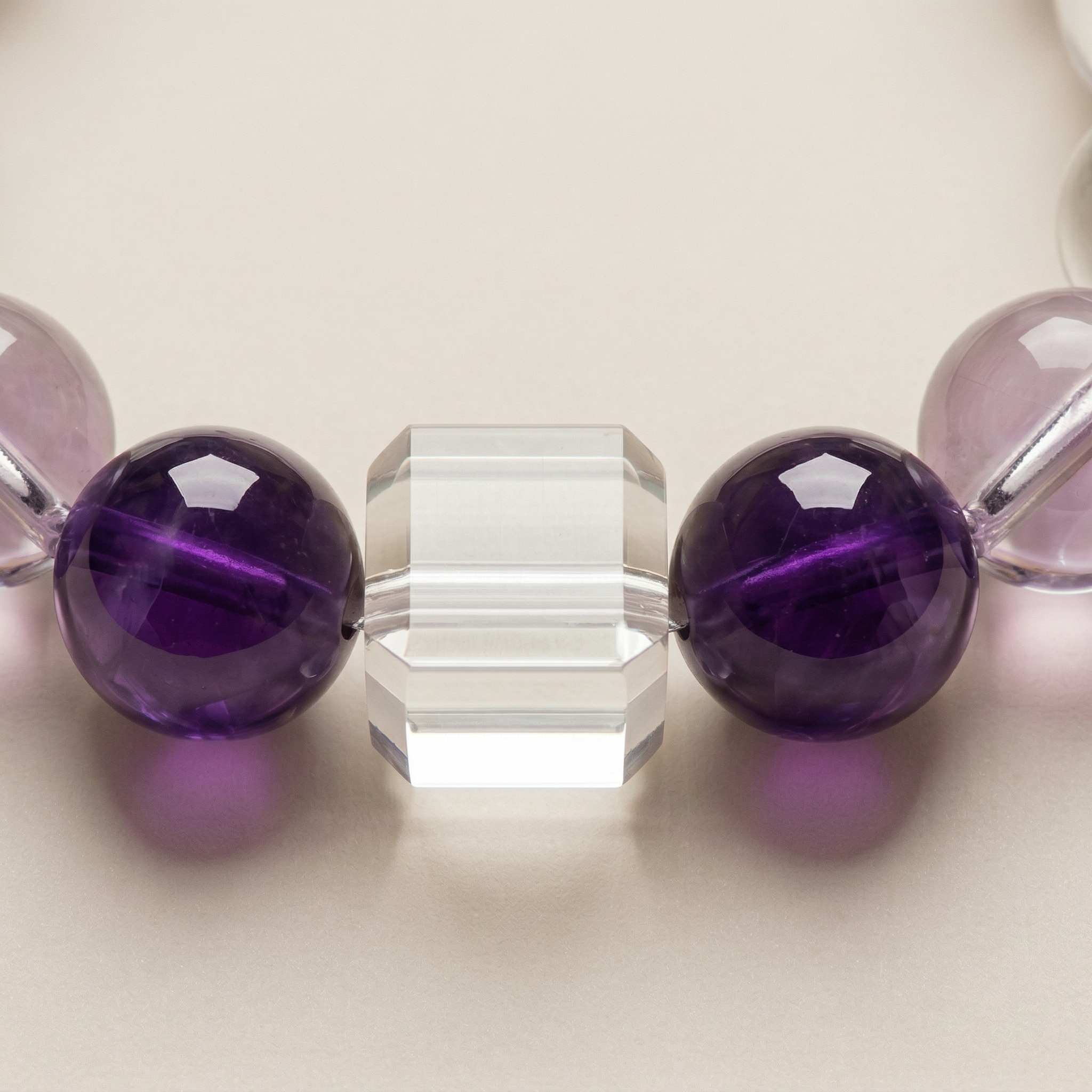 Misty Aqua | Handmade Natural Crystal Pet Necklace