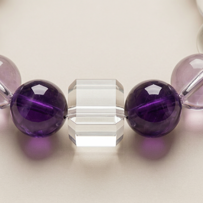 Misty Aqua | Handmade Natural Crystal Pet Necklace