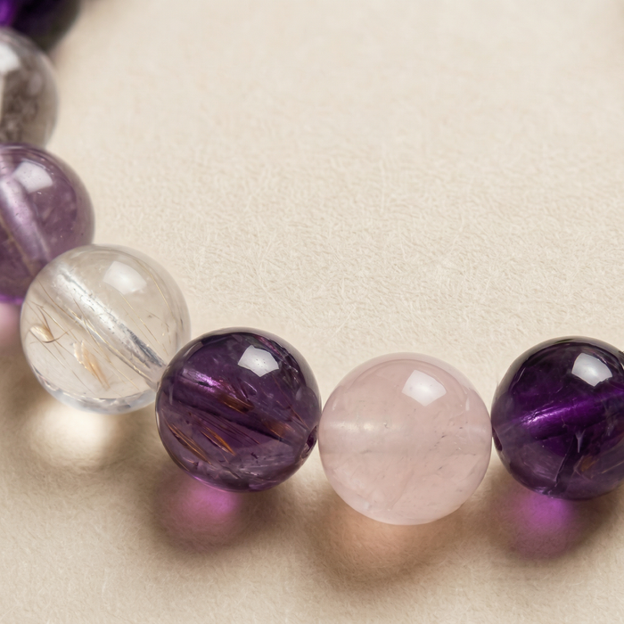 Misty Amethyst | Handmade Natural Crystal Pet Necklace