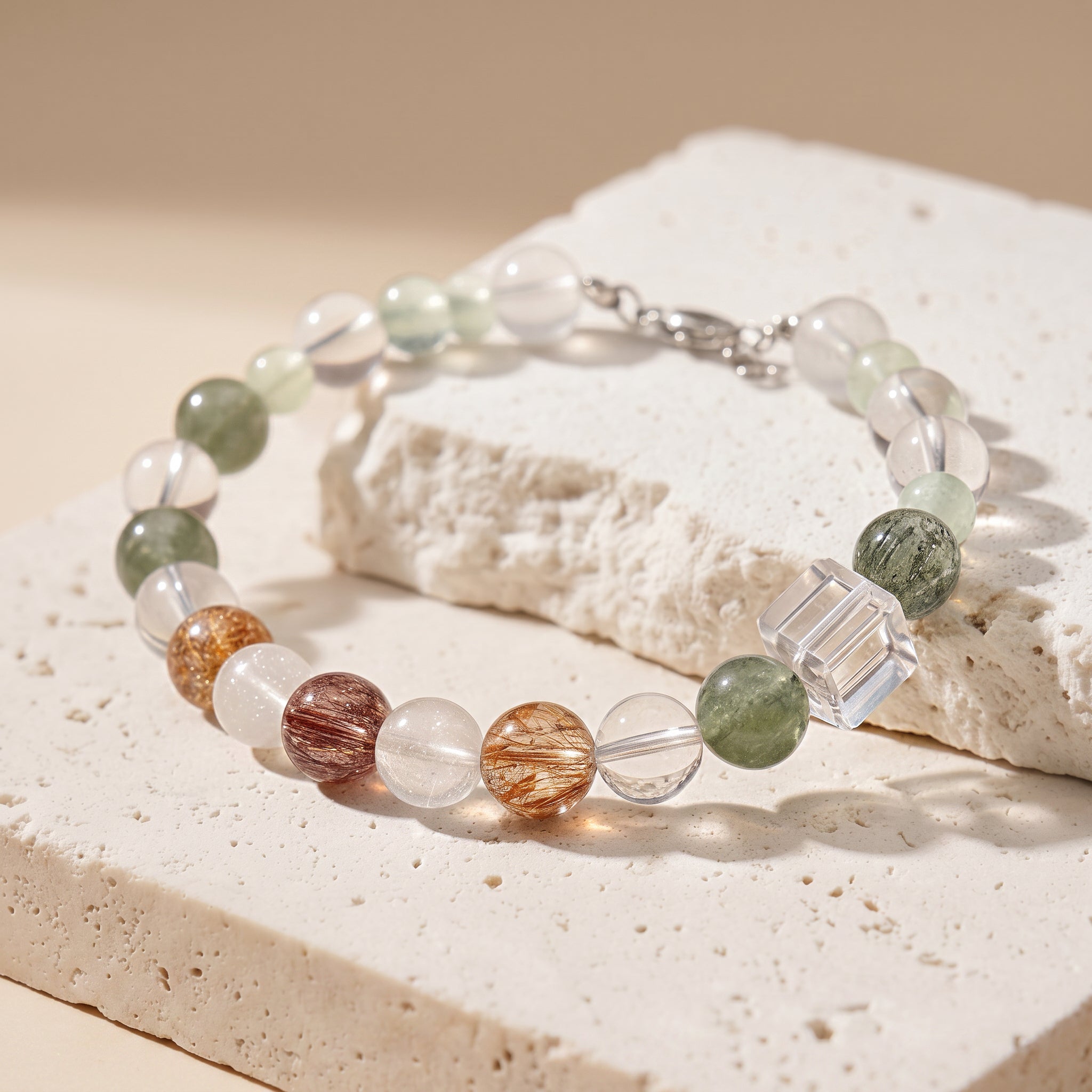 Forest Whisper Heart Link | Handmade Natural Crystal Pet Necklace