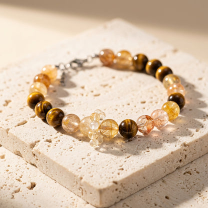 Golden Glow Companion | Handmade Natural Crystal Pet Necklace