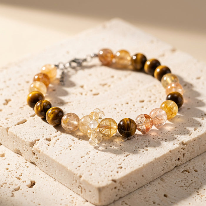 Golden Glow Companion | Handmade Natural Crystal Pet Necklace