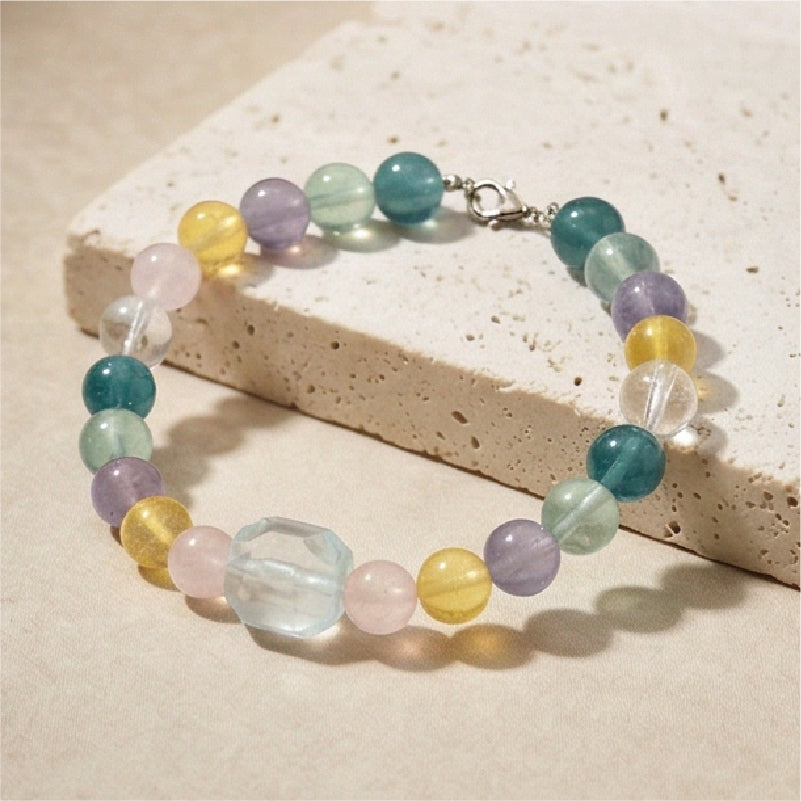 Rainbow Energy | Handmade Natural Crystal Pet Necklace