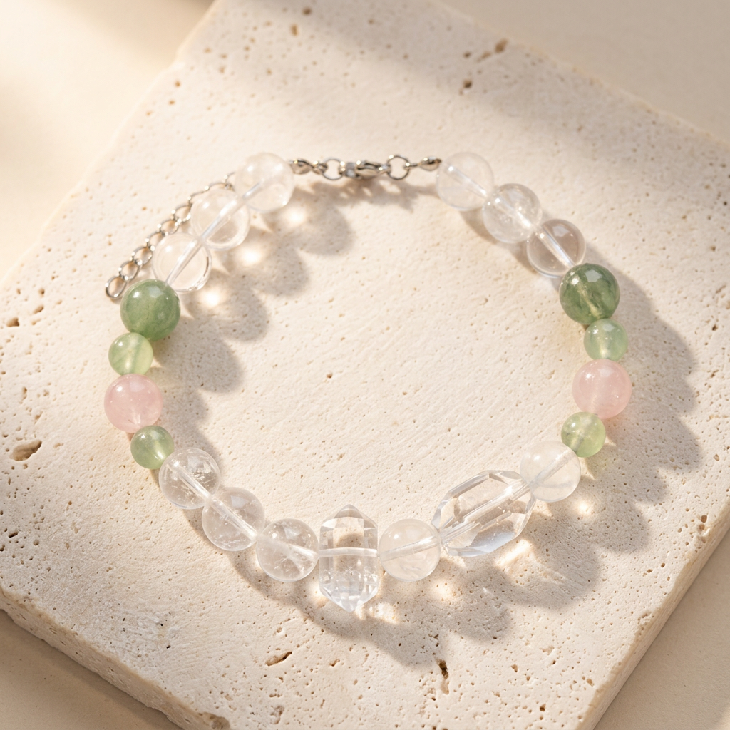 Clear Bridge of Hearts | Handmade Natural Crystal Pet Necklace