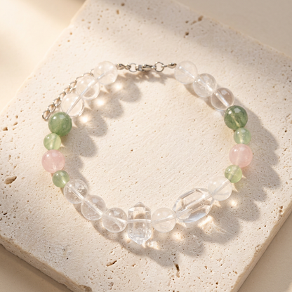 Clear Bridge of Hearts | Handmade Natural Crystal Pet Necklace