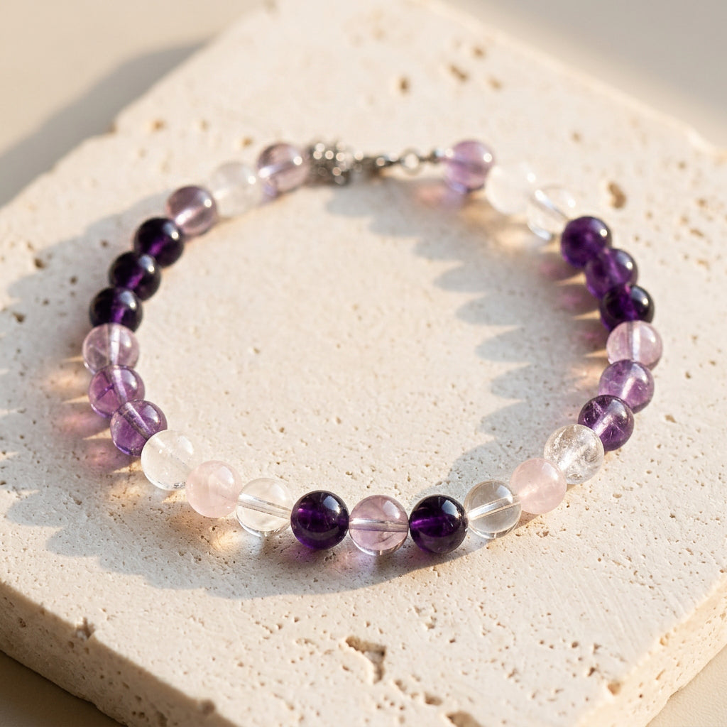 Misty Amethyst | Handmade Natural Crystal Pet Necklace