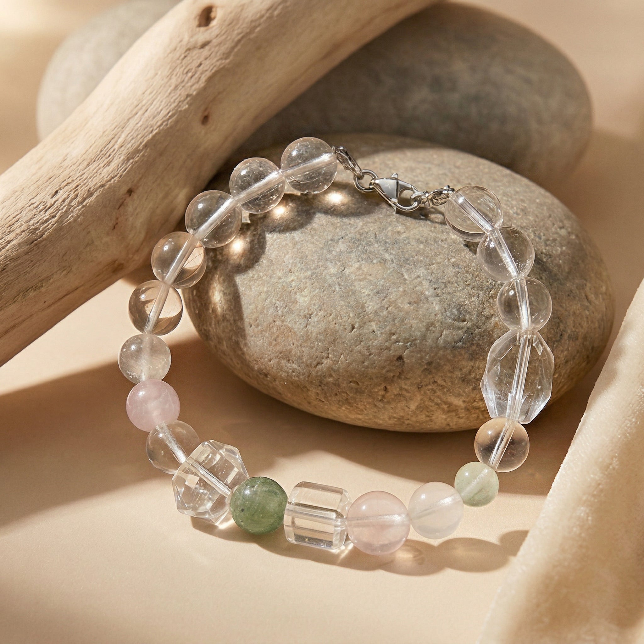 Crystal Heart Resonance | Handmade Natural Crystal Pet Necklace