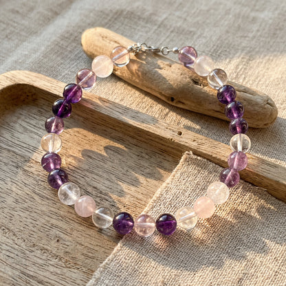 Misty Amethyst | Handmade Natural Crystal Pet Necklace