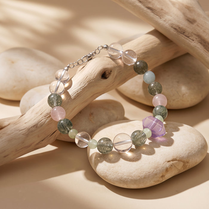 Purple Mist Heart Connection | Handmade Natural Crystal Pet Necklace