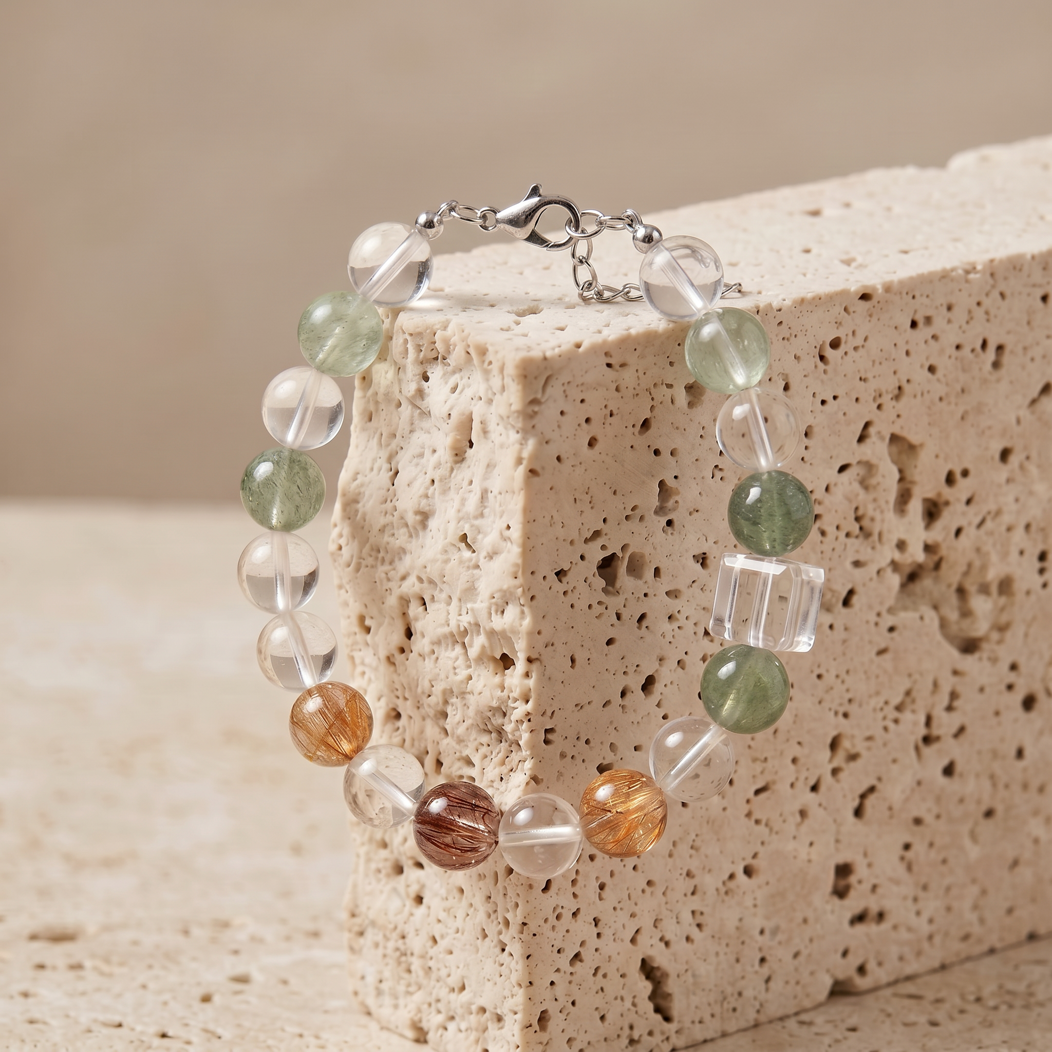 Forest Whisper Heart Link | Handmade Natural Crystal Pet Necklace