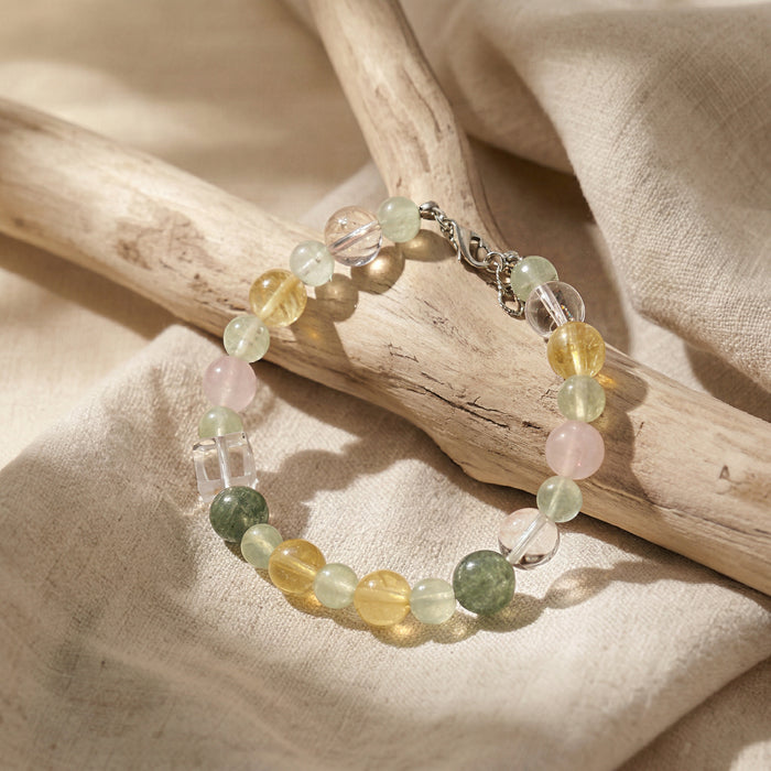 Clear Lime Dream | Handmade Natural Crystal Pet Necklace
