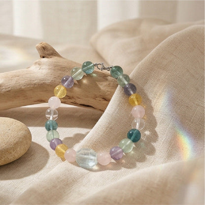 Rainbow Energy | Handmade Natural Crystal Pet Necklace