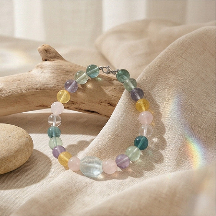 Rainbow Energy | Handmade Natural Crystal Pet Necklace