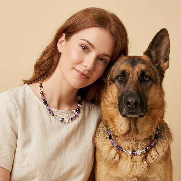 Star Bead | Handmade Natural Crystal Pet Necklace