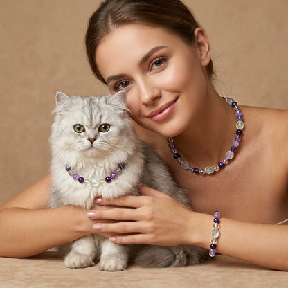Prism Haven | Handmade Natural Crystal Pet Necklace