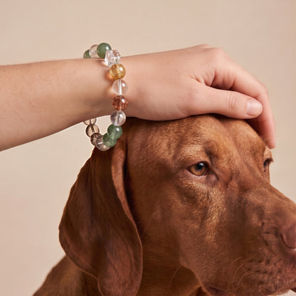 Forest Whisper Heart Link | Handmade Natural Crystal Pet Necklace