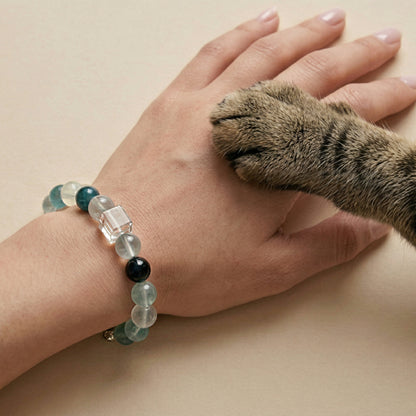 Azure Realm | Handmade Natural Crystal Pet Necklace