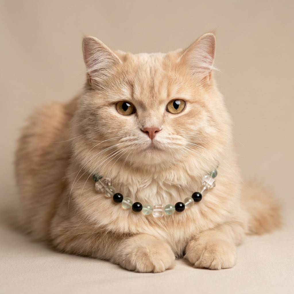 Azure Realm | Handmade Natural Crystal Pet Necklace