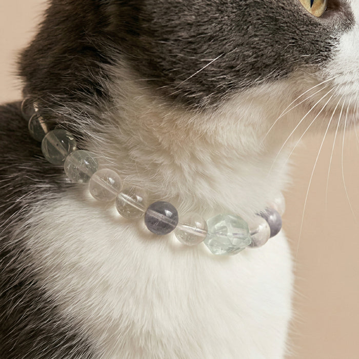 Pink Mist Dream | Handmade Natural Crystal Pet Necklace